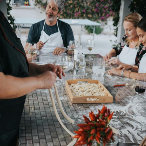 Family pasta making class